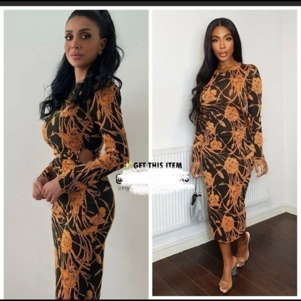 ZARA cut out jacquard dress - Picture 1 of 13